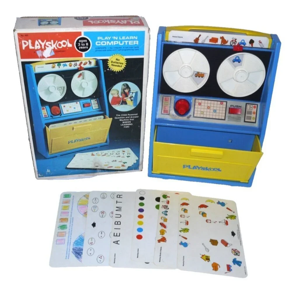 Vintage PLAYSKOOL Play and Learn Computer 1972 preschool learning toy